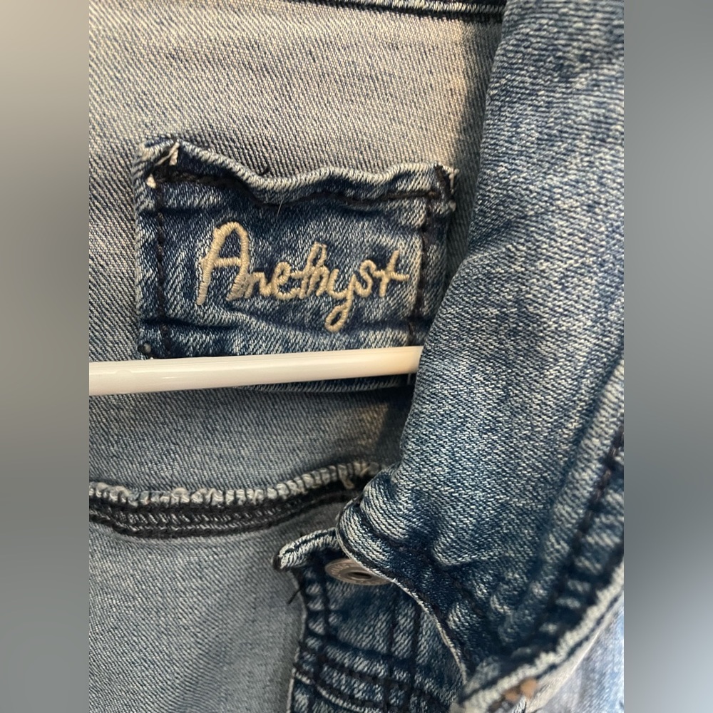 Cropped denim jacket - Picture 3 of 5